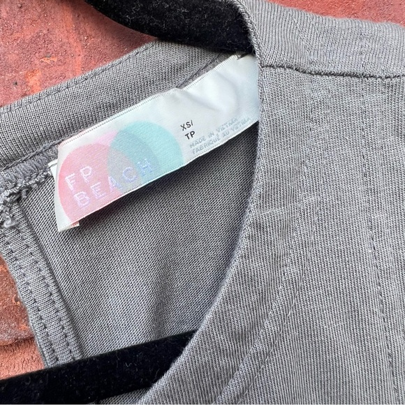 FREE PEOPLE Elliot Romper Wrought Iron Gray One Piece Jumper Outfit FP Beach - Picture 5 of 6